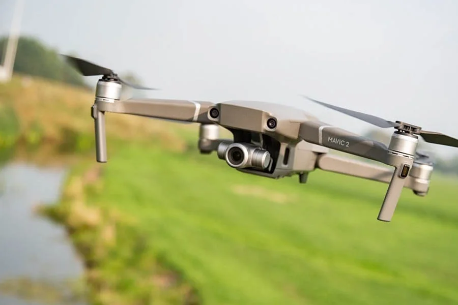 big drone with camera